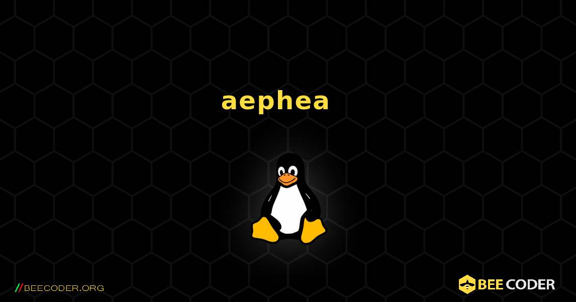 aephea  እንዴት እንደሚጫን. Linux