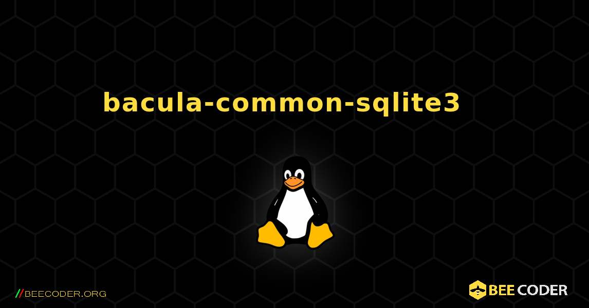 bacula-common-sqlite3  እንዴት እንደሚጫን. Linux