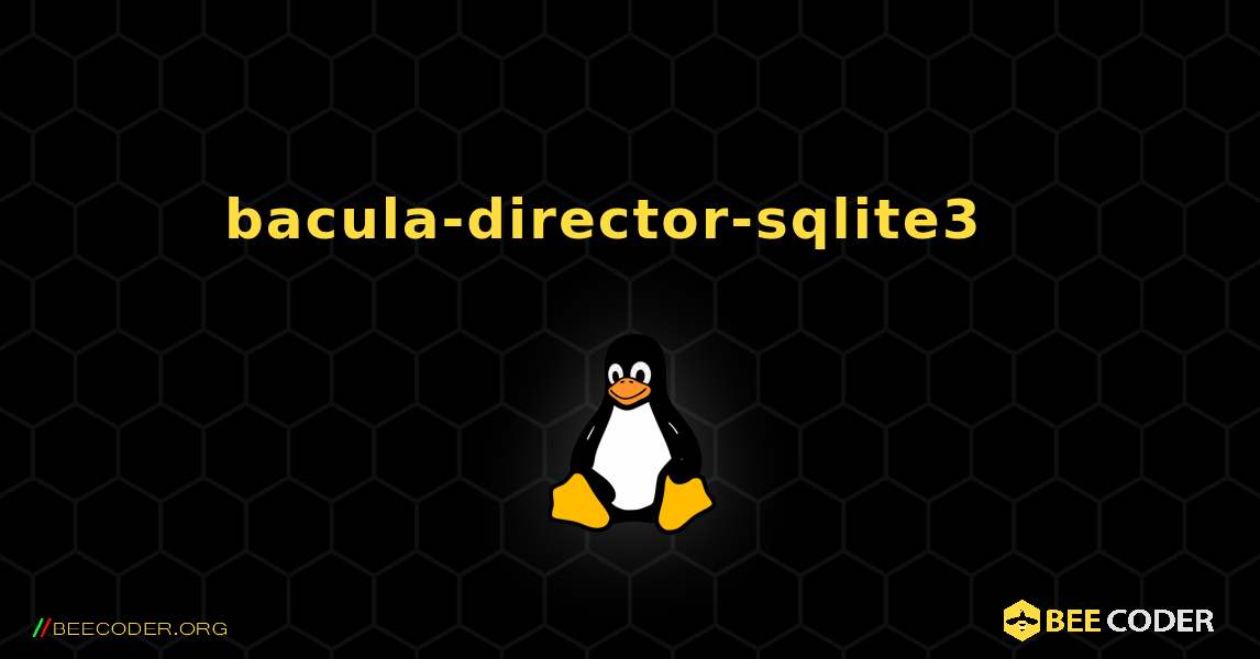 bacula-director-sqlite3  እንዴት እንደሚጫን. Linux
