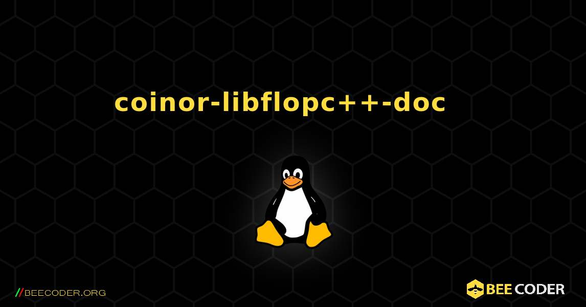 coinor-libflopc++-doc  እንዴት እንደሚጫን. Linux