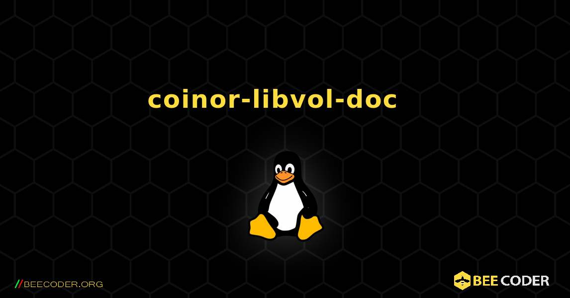 coinor-libvol-doc  እንዴት እንደሚጫን. Linux