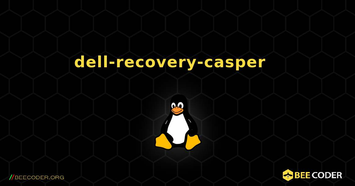 dell-recovery-casper  እንዴት እንደሚጫን. Linux