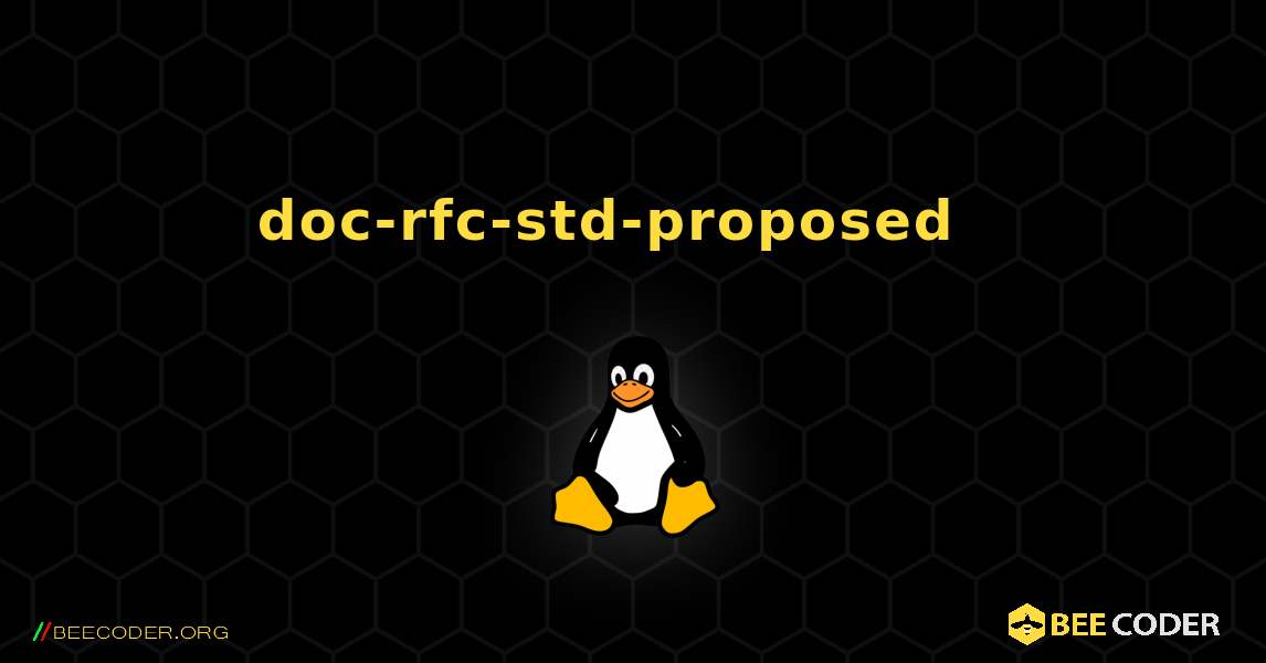 doc-rfc-std-proposed  እንዴት እንደሚጫን. Linux