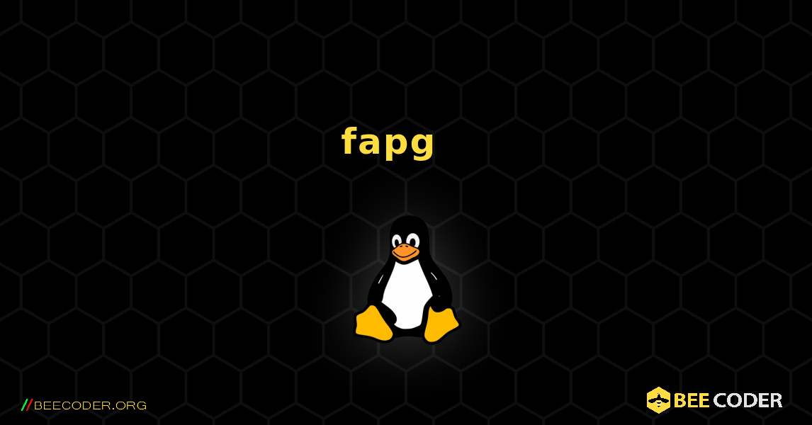 fapg  እንዴት እንደሚጫን. Linux