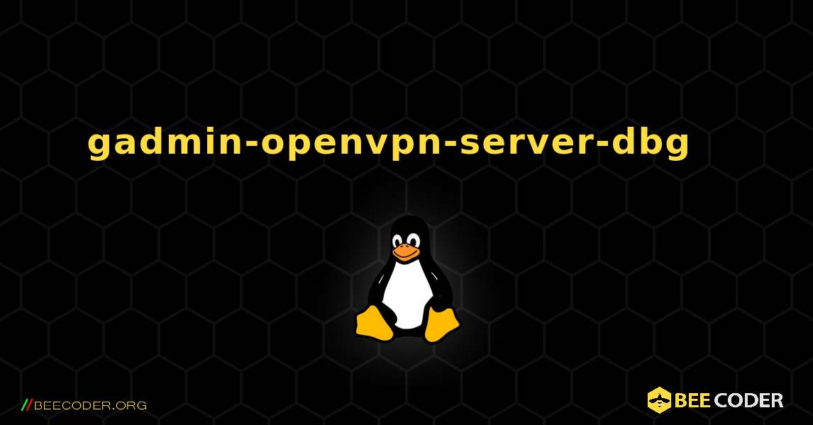 gadmin-openvpn-server-dbg  እንዴት እንደሚጫን. Linux