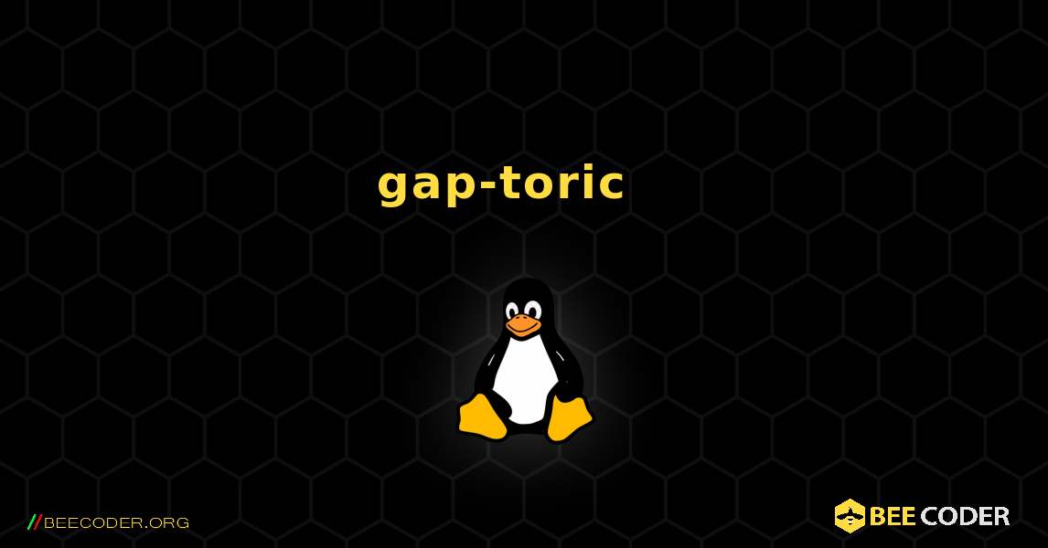 gap-toric  እንዴት እንደሚጫን. Linux