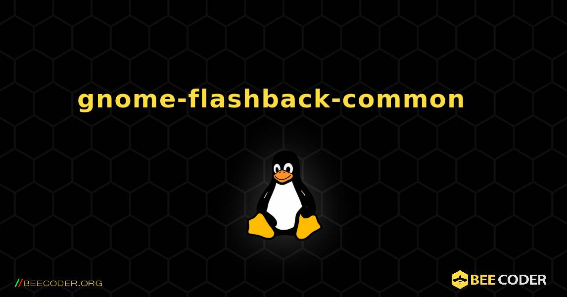 gnome-flashback-common  እንዴት እንደሚጫን. Linux