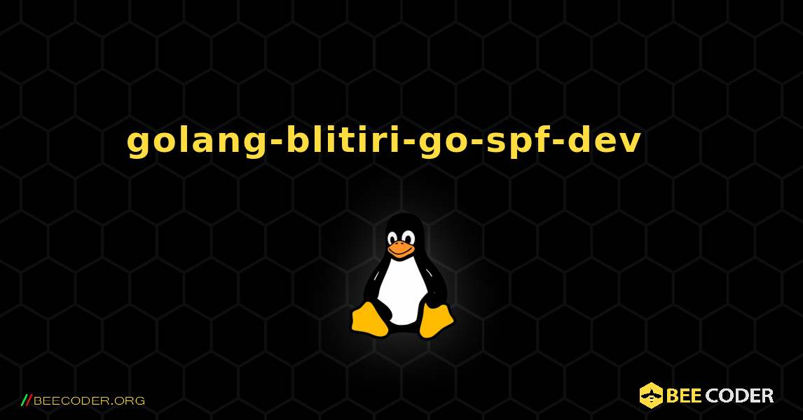 golang-blitiri-go-spf-dev  እንዴት እንደሚጫን. Linux