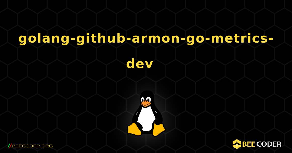 golang-github-armon-go-metrics-dev  እንዴት እንደሚጫን. Linux