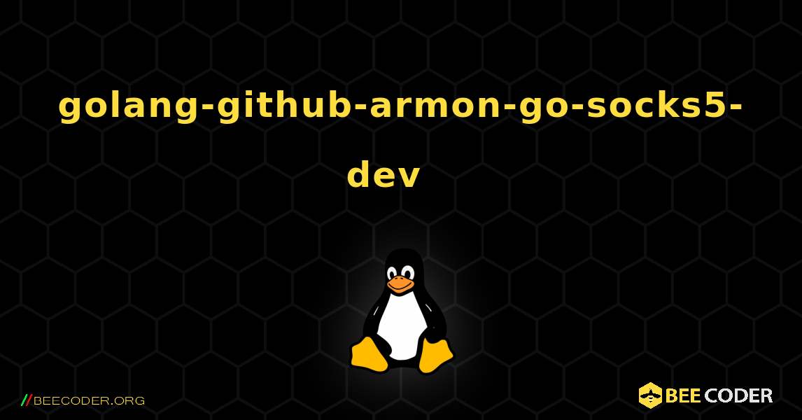 golang-github-armon-go-socks5-dev  እንዴት እንደሚጫን. Linux