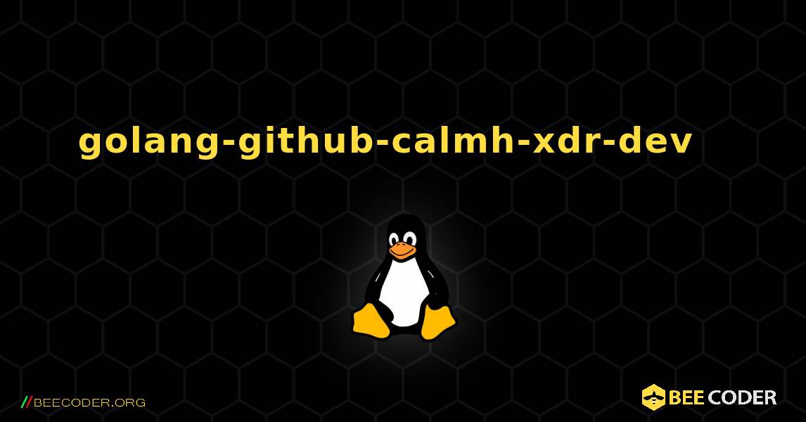 golang-github-calmh-xdr-dev  እንዴት እንደሚጫን. Linux
