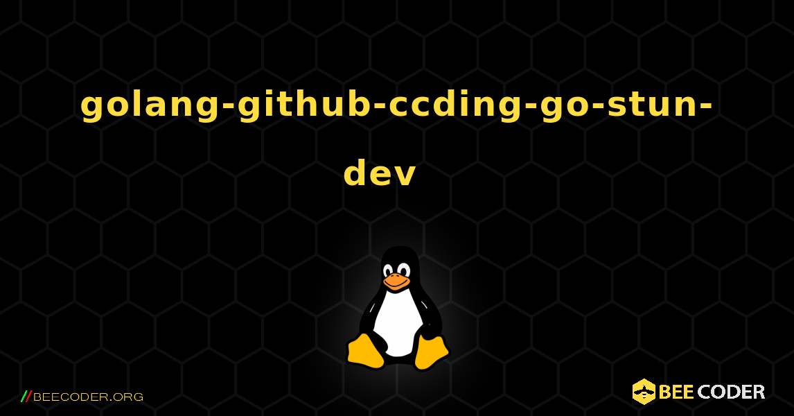 golang-github-ccding-go-stun-dev  እንዴት እንደሚጫን. Linux