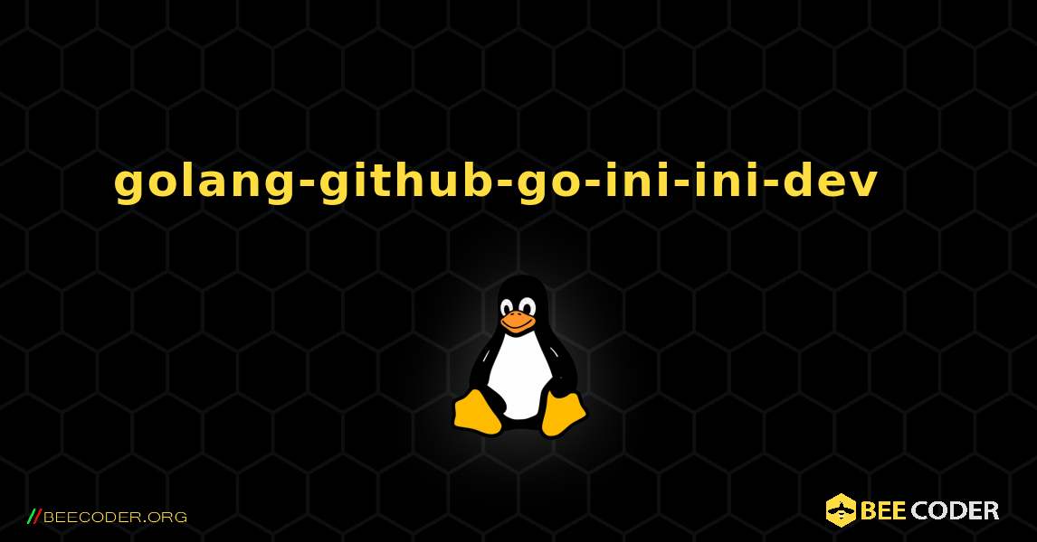 golang-github-go-ini-ini-dev  እንዴት እንደሚጫን. Linux