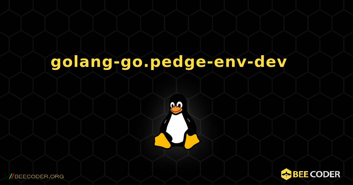 golang-go.pedge-env-dev  እንዴት እንደሚጫን. Linux