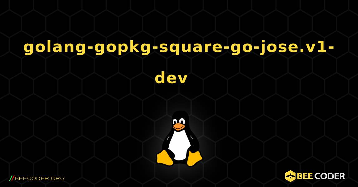 golang-gopkg-square-go-jose.v1-dev  እንዴት እንደሚጫን. Linux