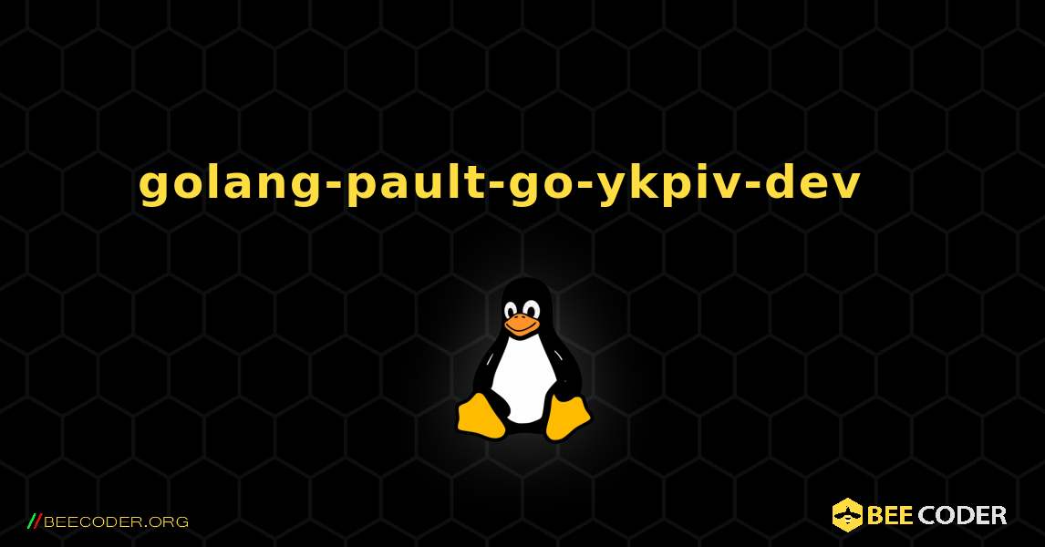 golang-pault-go-ykpiv-dev  እንዴት እንደሚጫን. Linux