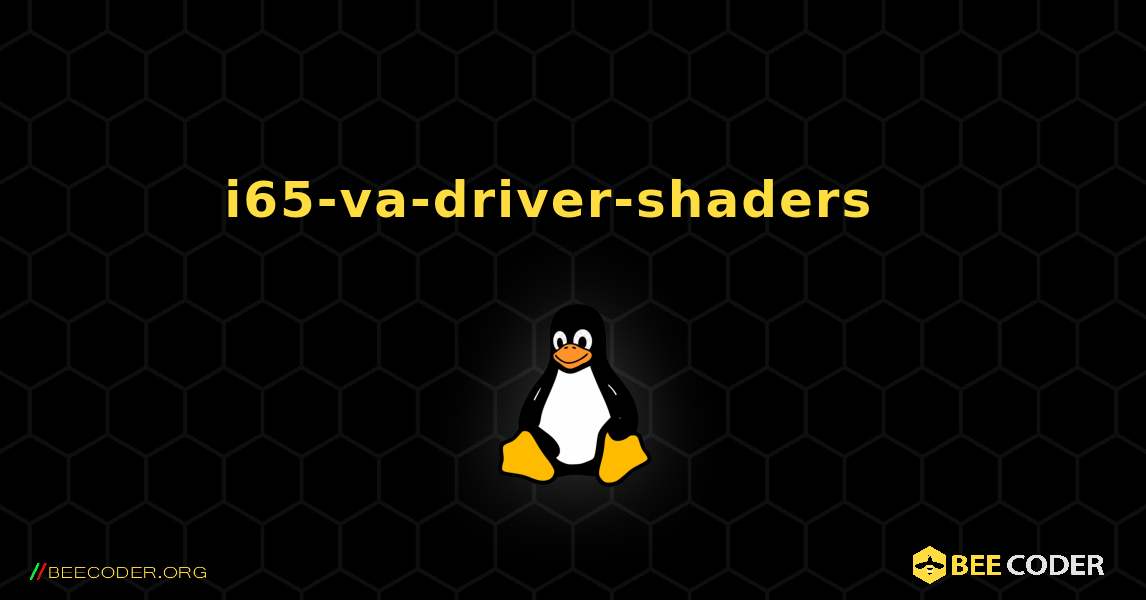 i65-va-driver-shaders  እንዴት እንደሚጫን. Linux