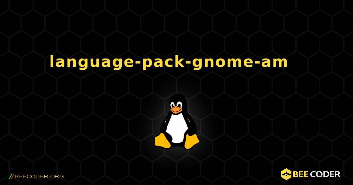 language-pack-gnome-am  እንዴት እንደሚጫን. Linux