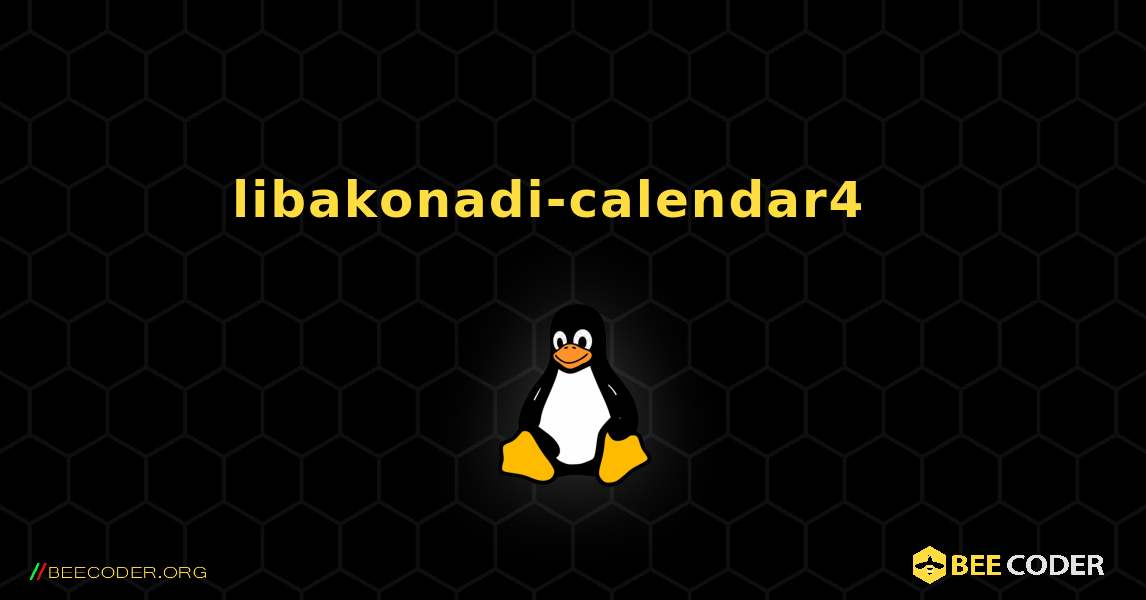 libakonadi-calendar4  እንዴት እንደሚጫን. Linux