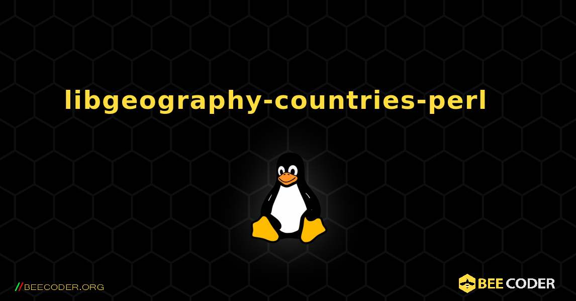 libgeography-countries-perl  እንዴት እንደሚጫን. Linux