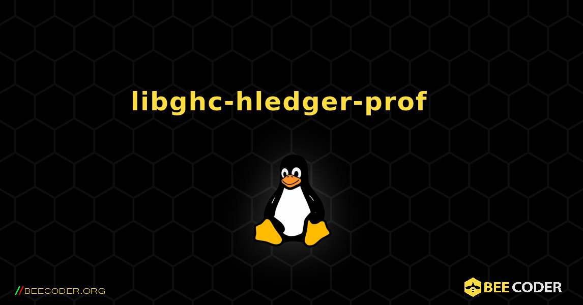 libghc-hledger-prof  እንዴት እንደሚጫን. Linux