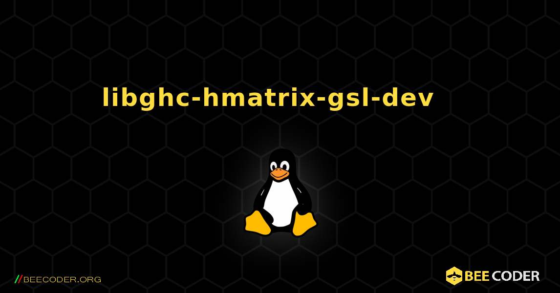 libghc-hmatrix-gsl-dev  እንዴት እንደሚጫን. Linux