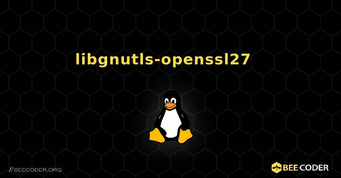 libgnutls-openssl27  እንዴት እንደሚጫን. Linux
