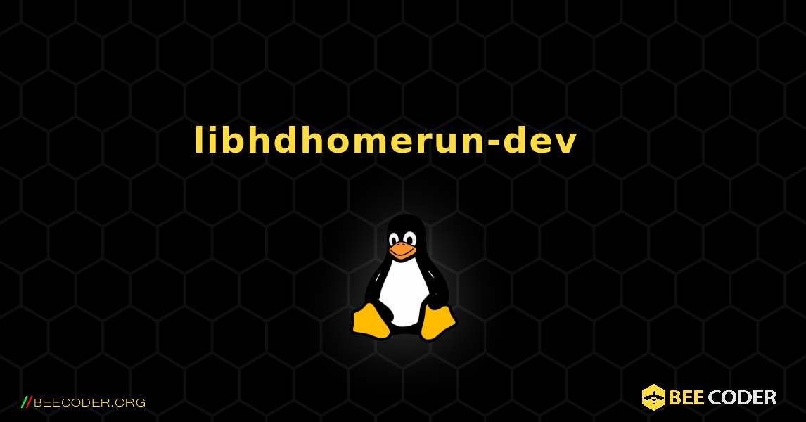 libhdhomerun-dev  እንዴት እንደሚጫን. Linux