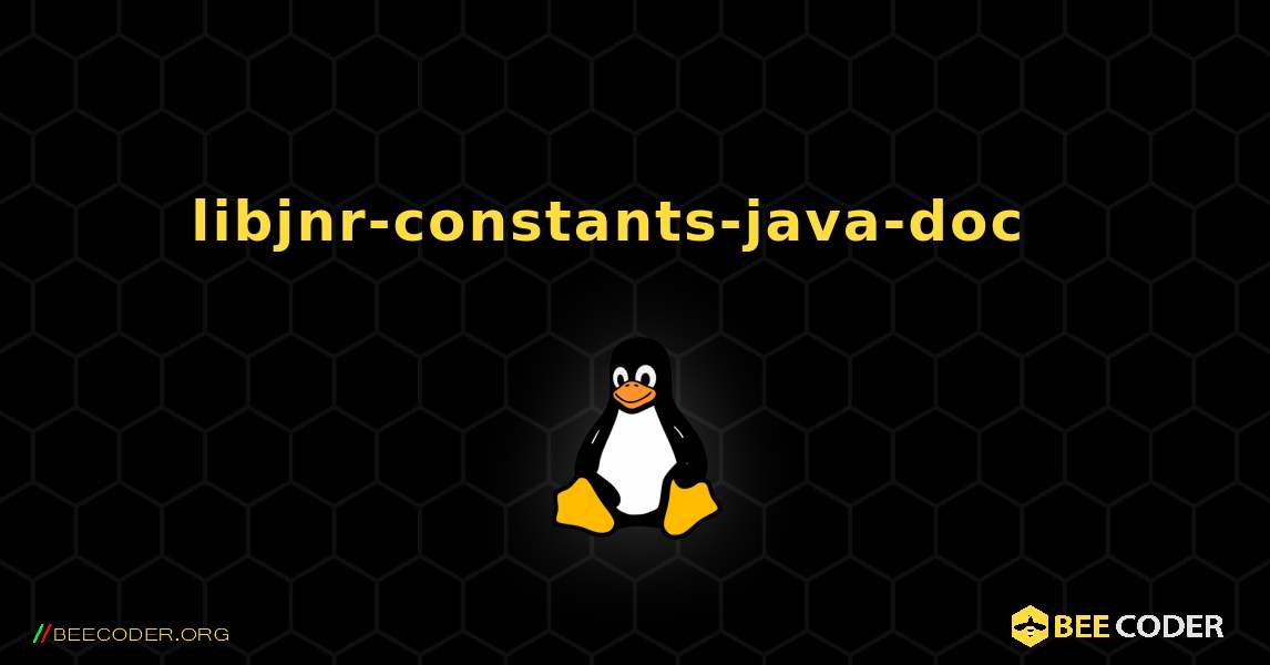 libjnr-constants-java-doc  እንዴት እንደሚጫን. Linux