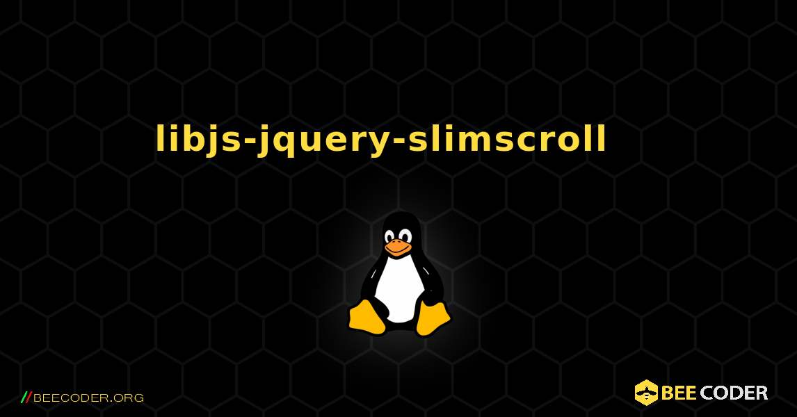 libjs-jquery-slimscroll  እንዴት እንደሚጫን. Linux