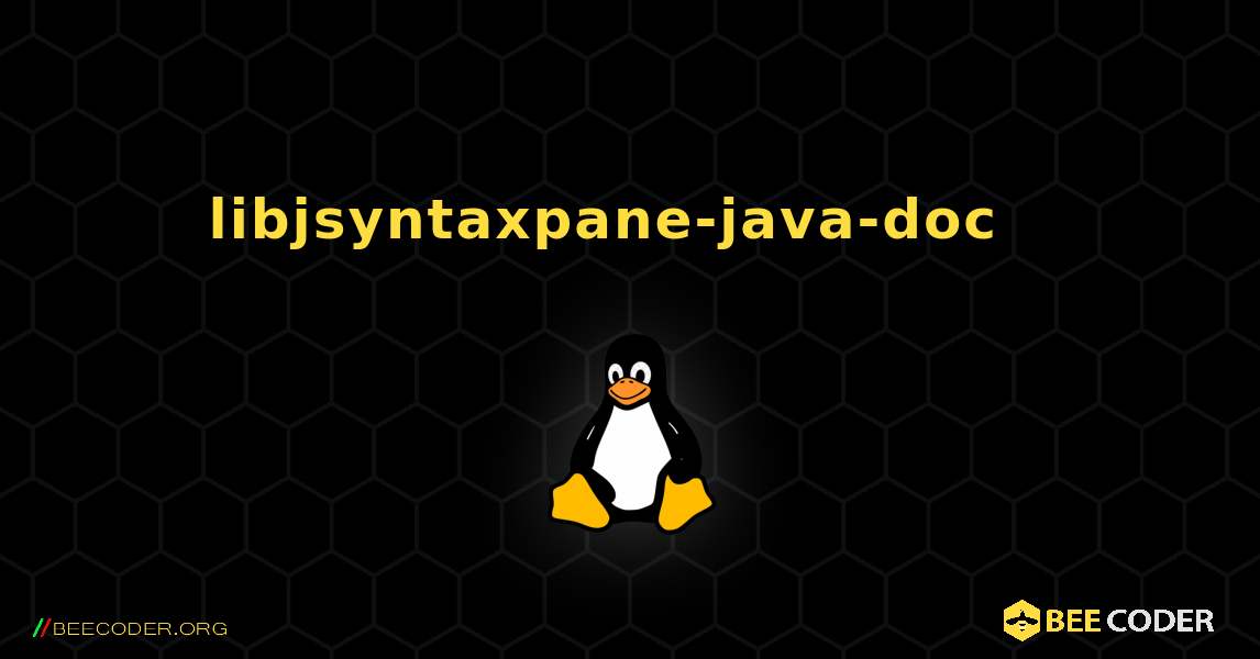 libjsyntaxpane-java-doc  እንዴት እንደሚጫን. Linux