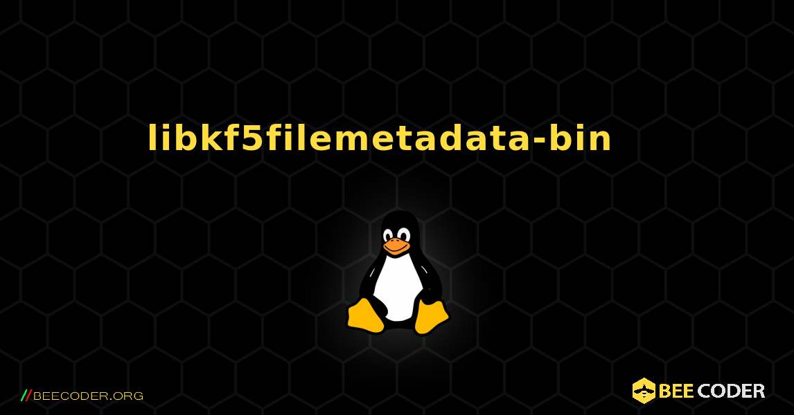 libkf5filemetadata-bin  እንዴት እንደሚጫን. Linux