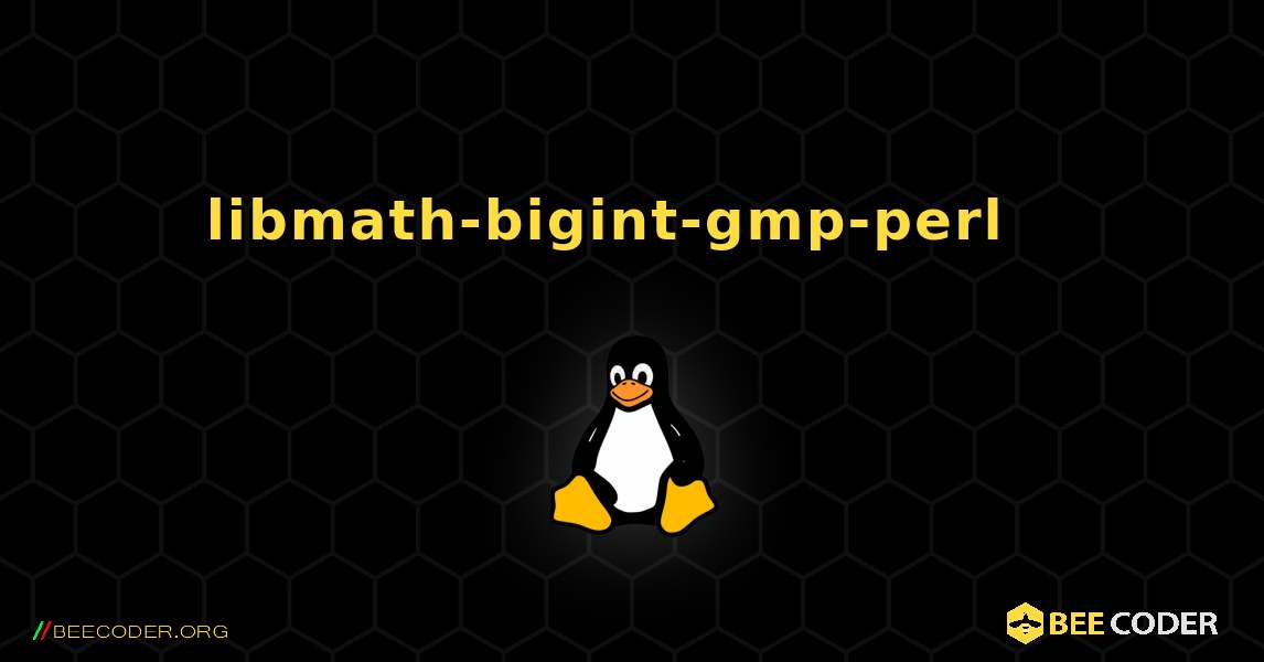 libmath-bigint-gmp-perl  እንዴት እንደሚጫን. Linux