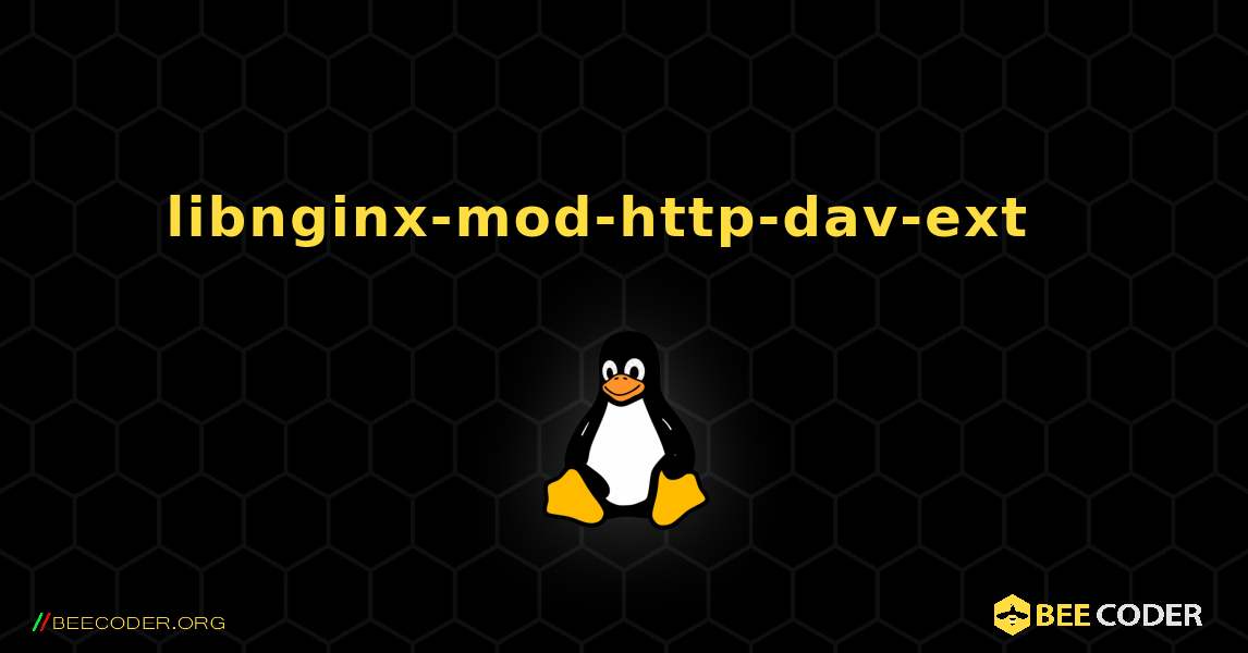 libnginx-mod-http-dav-ext  እንዴት እንደሚጫን. Linux