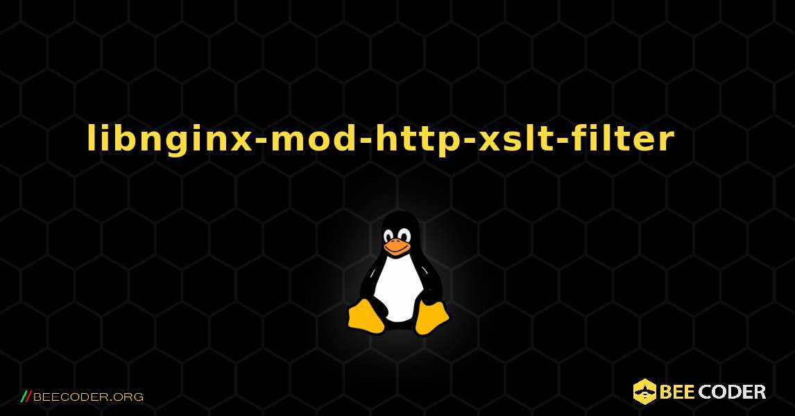 libnginx-mod-http-xslt-filter  እንዴት እንደሚጫን. Linux