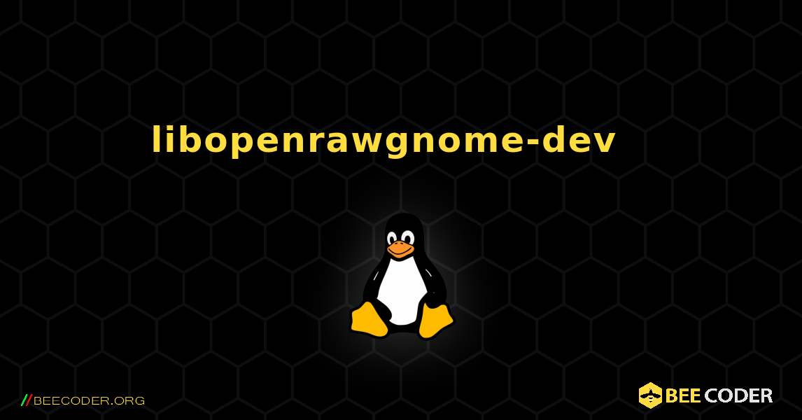 libopenrawgnome-dev  እንዴት እንደሚጫን. Linux