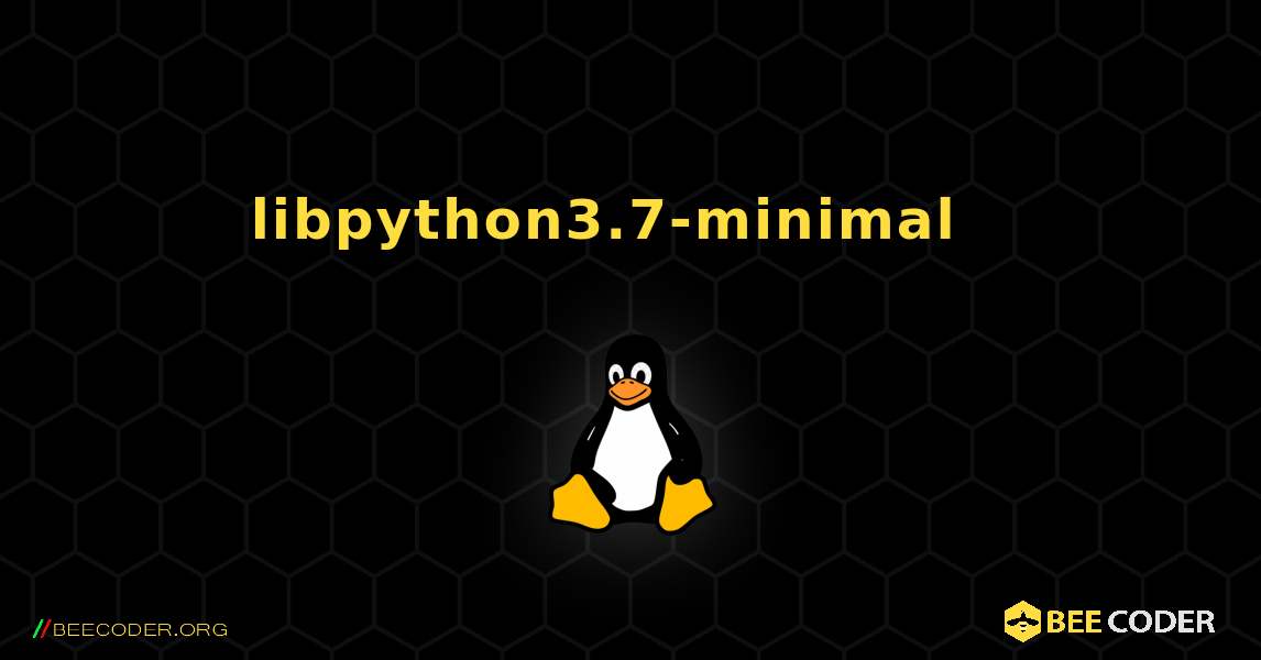 libpython3.7-minimal  እንዴት እንደሚጫን. Linux