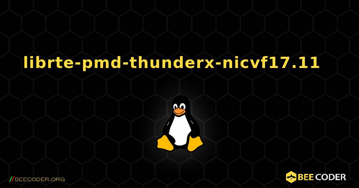 librte-pmd-thunderx-nicvf17.11  እንዴት እንደሚጫን. Linux