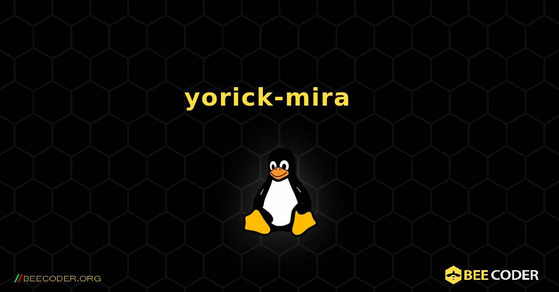 yorick-mira  እንዴት እንደሚጫን. Linux