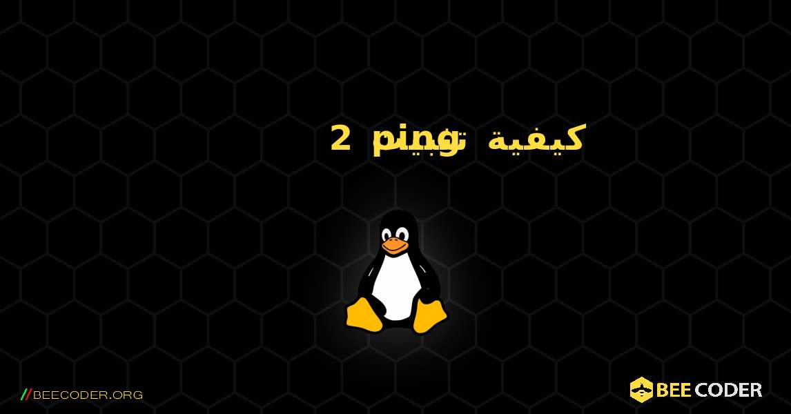 كيفية تثبيت 2ping . Linux