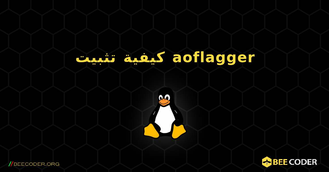 كيفية تثبيت aoflagger . Linux