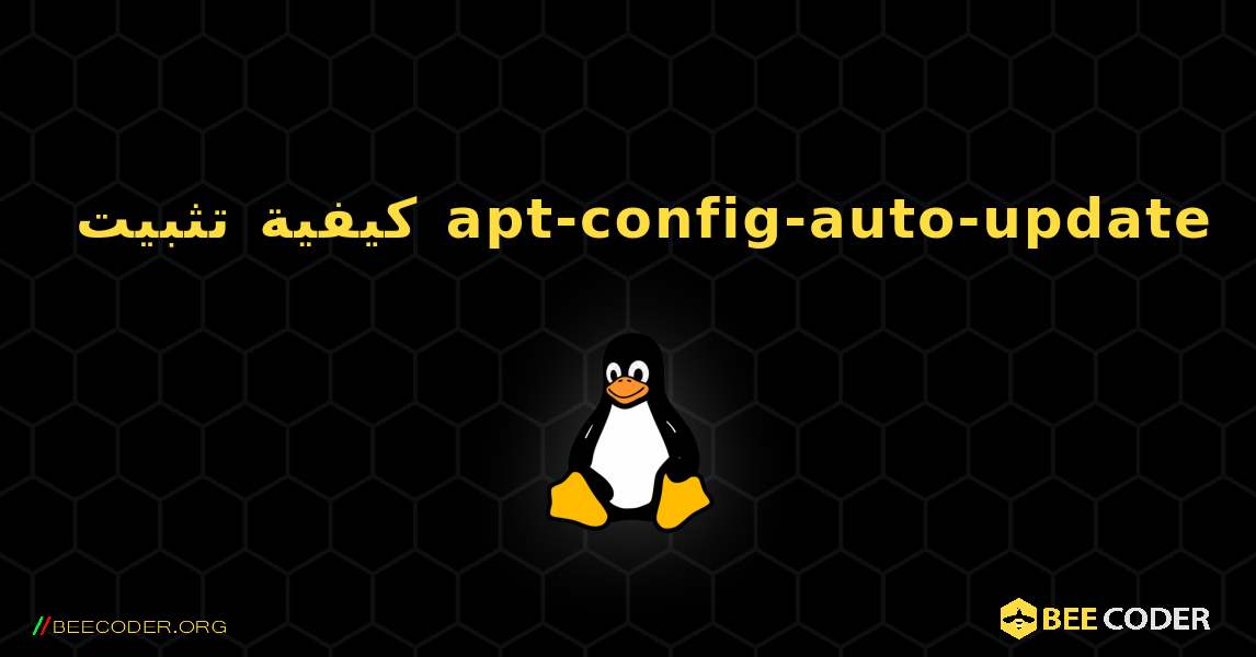 كيفية تثبيت apt-config-auto-update . Linux