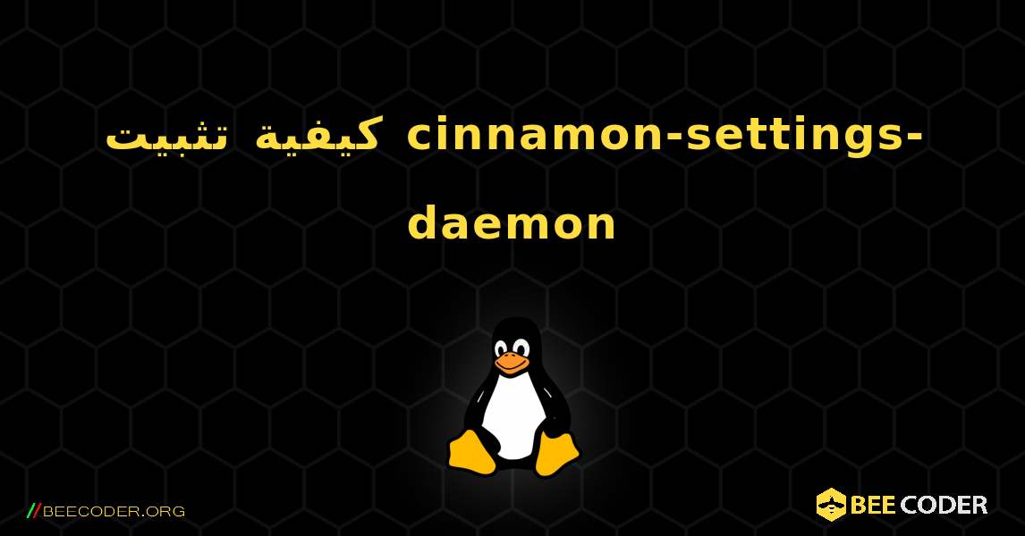 كيفية تثبيت cinnamon-settings-daemon . Linux