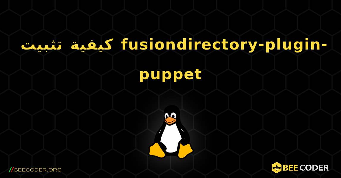 كيفية تثبيت fusiondirectory-plugin-puppet . Linux