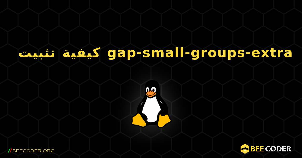 كيفية تثبيت gap-small-groups-extra . Linux