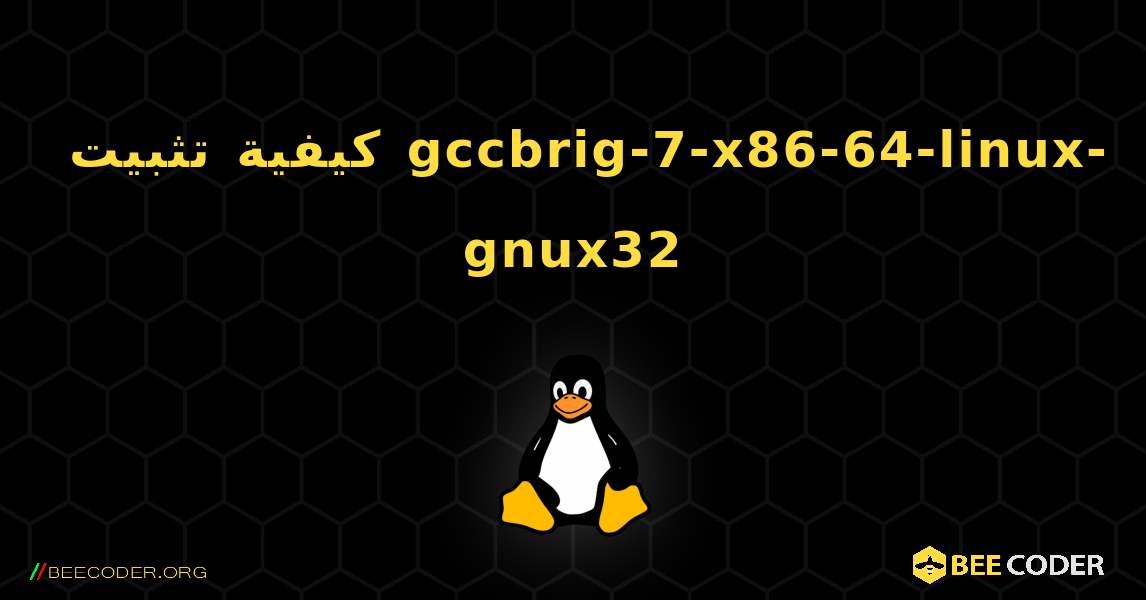 كيفية تثبيت gccbrig-7-x86-64-linux-gnux32 . Linux