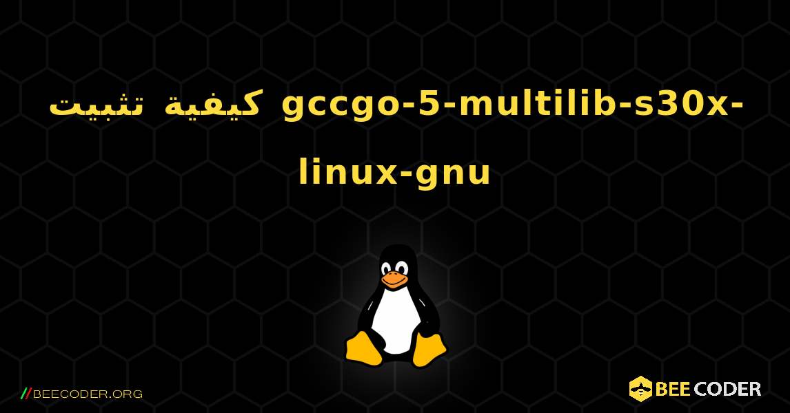 كيفية تثبيت gccgo-5-multilib-s30x-linux-gnu . Linux