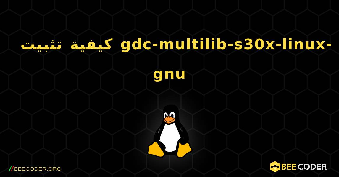 كيفية تثبيت gdc-multilib-s30x-linux-gnu . Linux