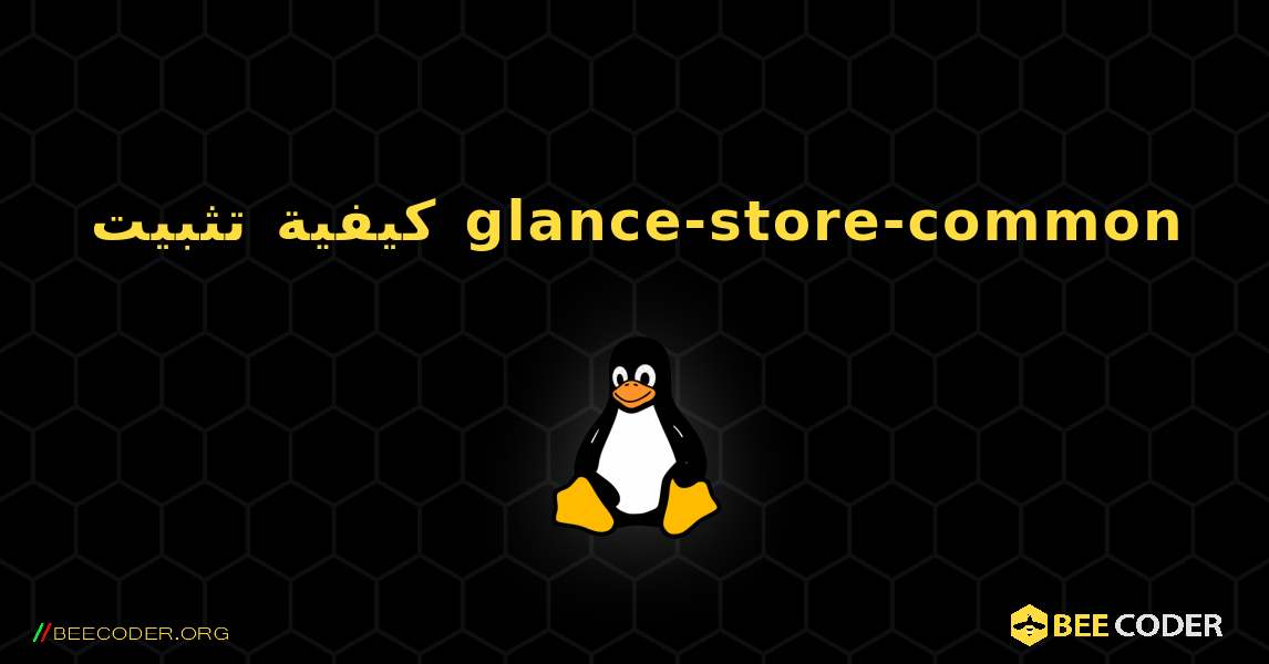 كيفية تثبيت glance-store-common . Linux