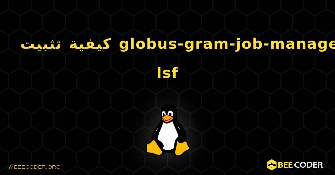 كيفية تثبيت globus-gram-job-manager-lsf . Linux